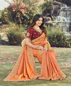 Carlo Sunset Heritage Saree