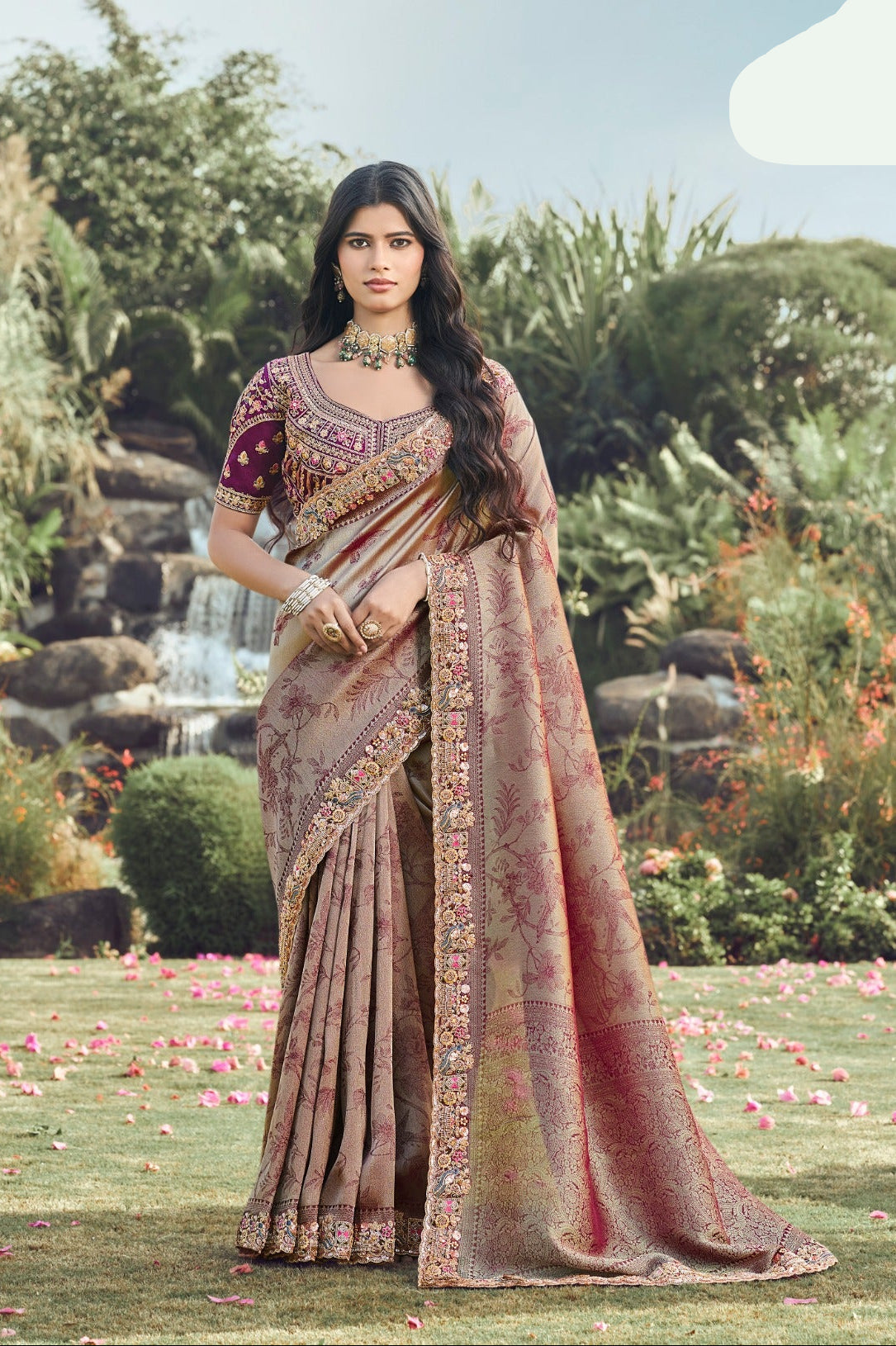 Mauve Heritage Saree Main image
