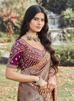 Mauve Heritage Saree