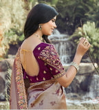 Mauve Heritage Saree