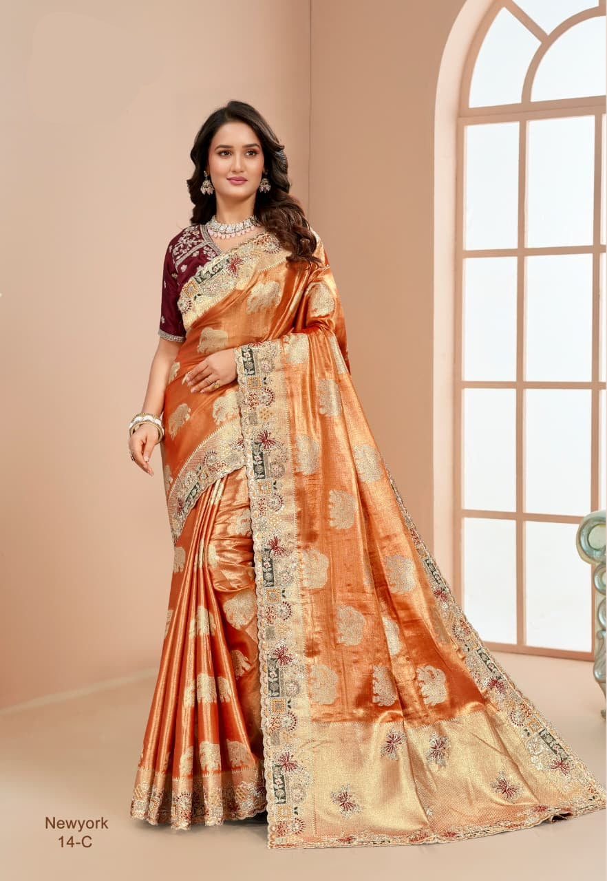 Imperial Elephant Silk Heritage Saree