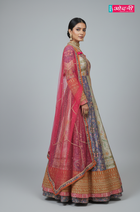 Heritage Mosaic Jacket Gown (V-4010JL D-38)