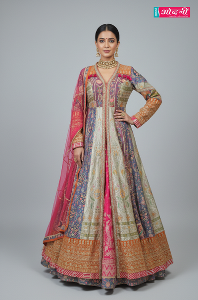 Heritage Mosaic Jacket Gown (V-4010JL D-38)