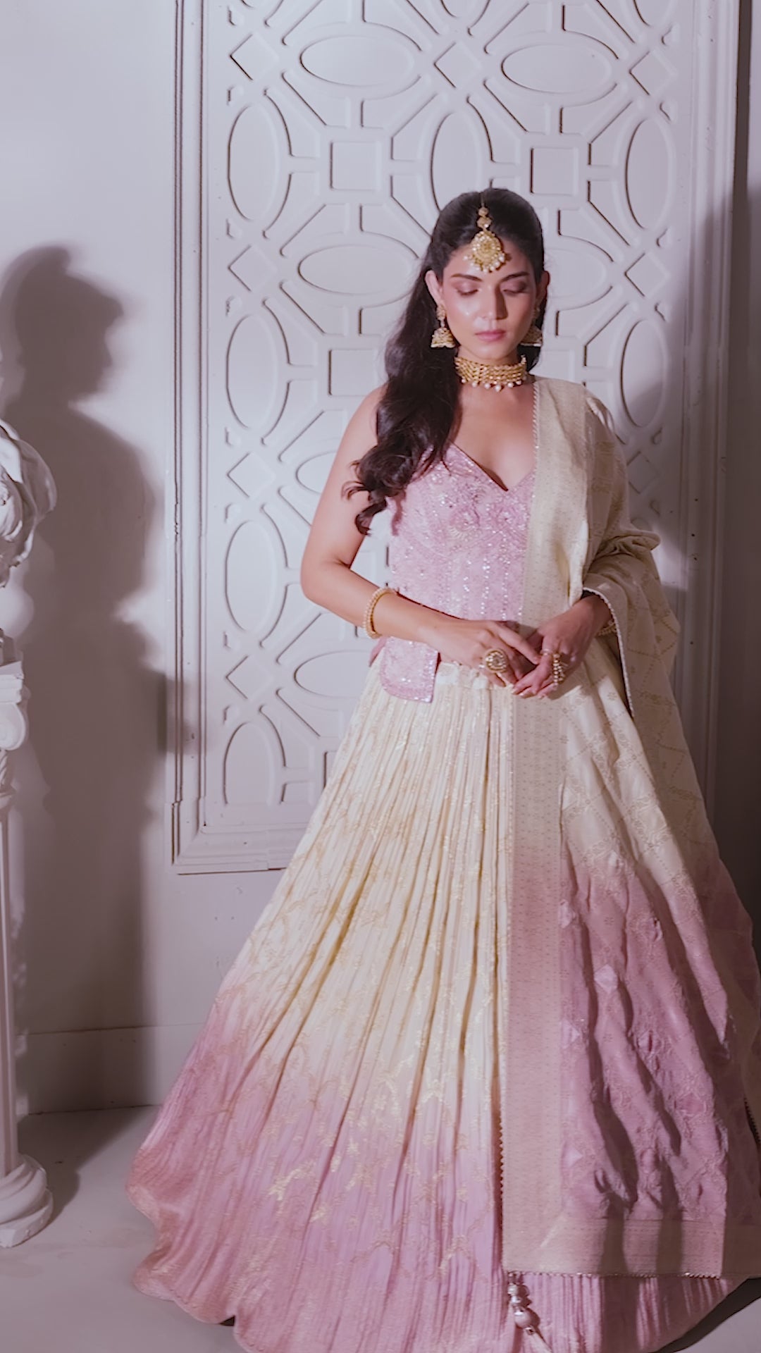 Blush & Champagne Lehenga