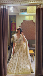 Imperial Ivory regal lehenga