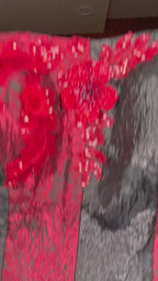 Black Ember Pre-Draped Saree (KDS-25-87 D-104)