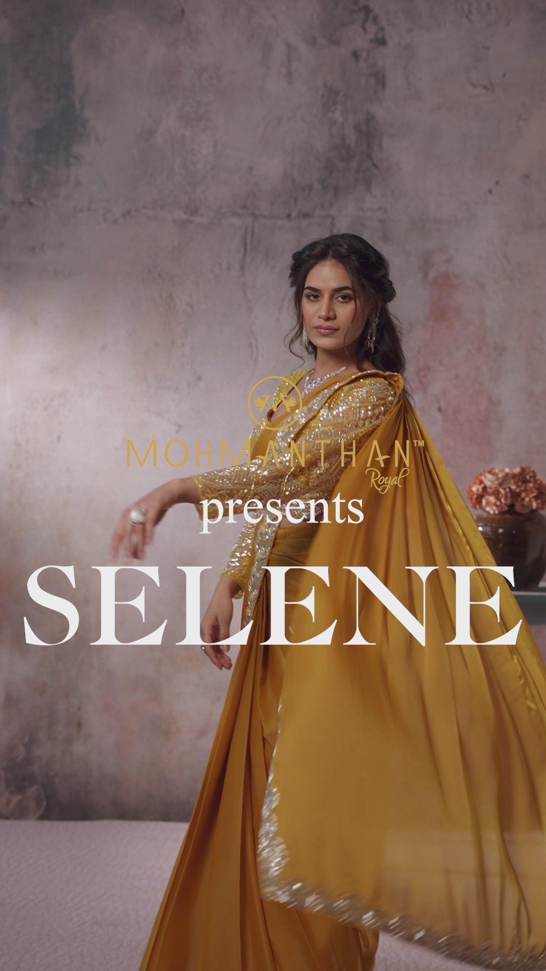 Designer Mustard Saree