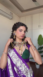 Celestial Crane Silk Saree B-29