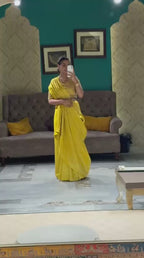 Radiant Yellow Handloom Silk Saree