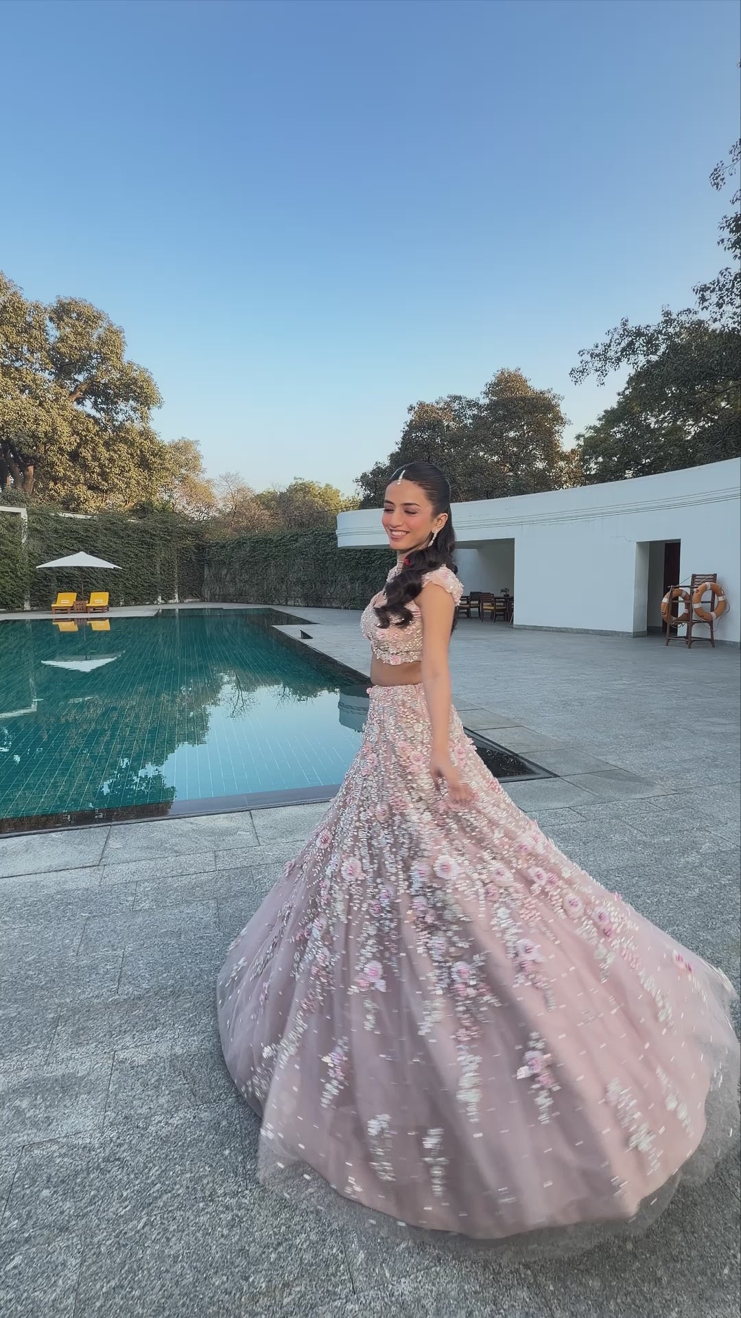 Rosewood Blossom Carnival Lehenga