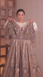 Charcoal Heritage Gown Set (SAJK-5219 D-19)