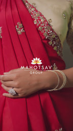 Crimson Elegance Saree