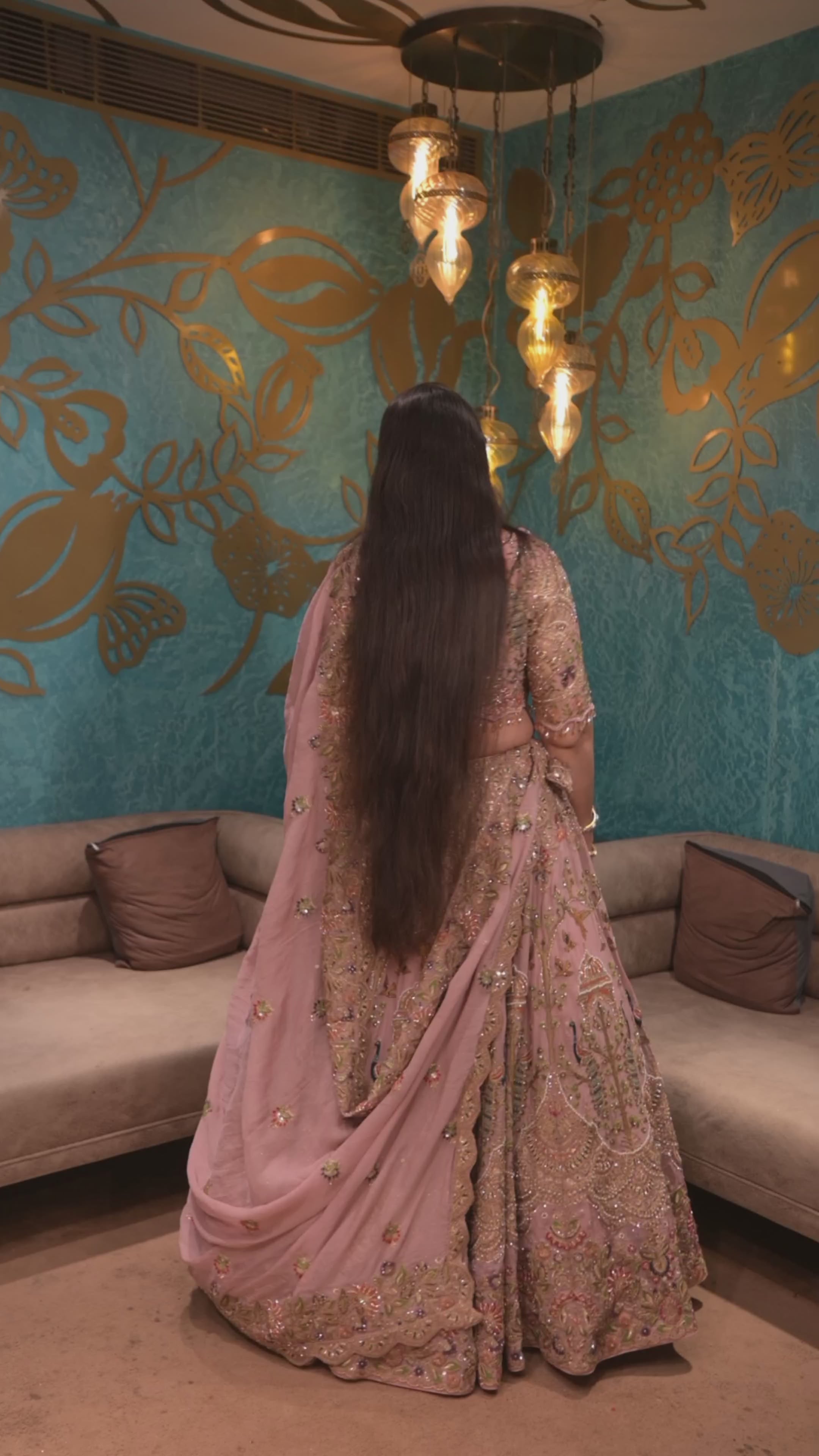 Mauve Garden Lehenga