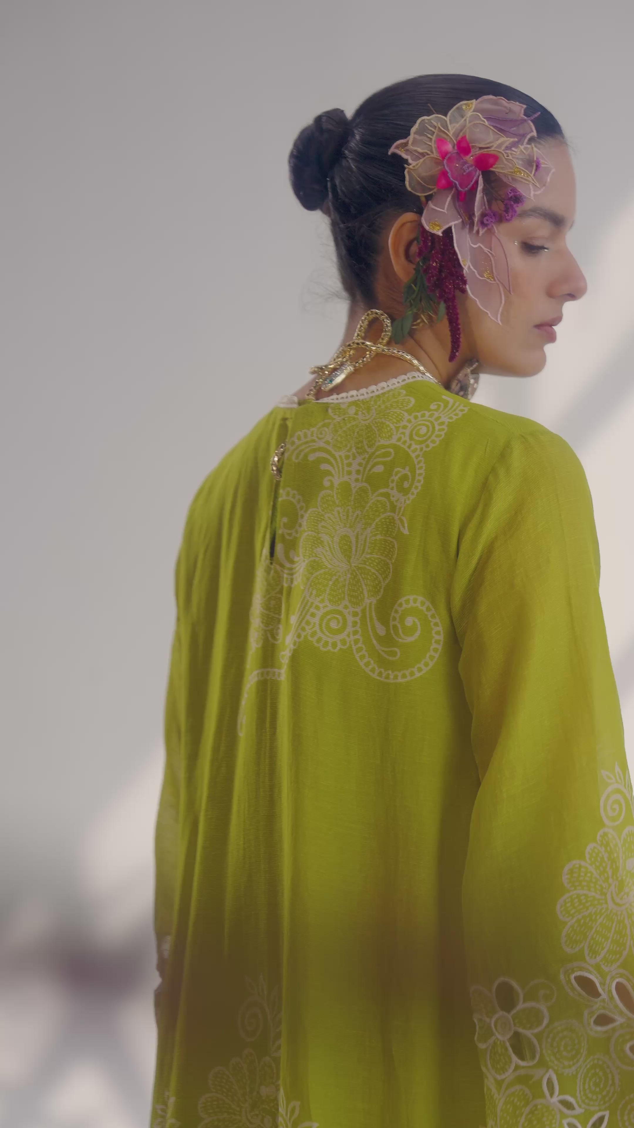 Co-ord Set with Ikat Print Shalwar