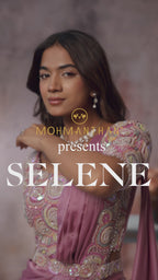 Pink Lustrous Satin Saree