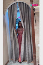 Festive Peplum Kurti and Flared Trousers Set (99184 M-8)