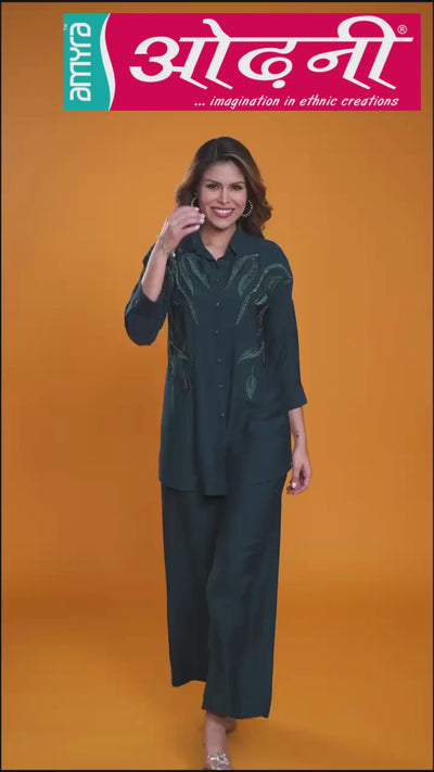 Teal Twilight co-ord set (8132 M-18)