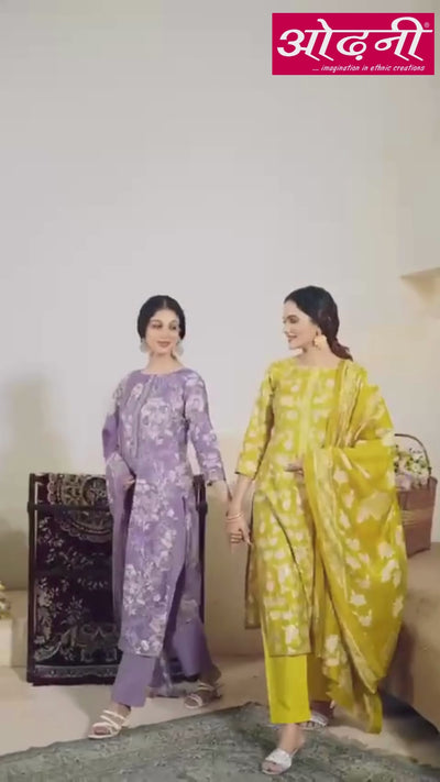 'Sarvam Silk' Collection: Modal Silk Unstitched Suits (06 D-39)