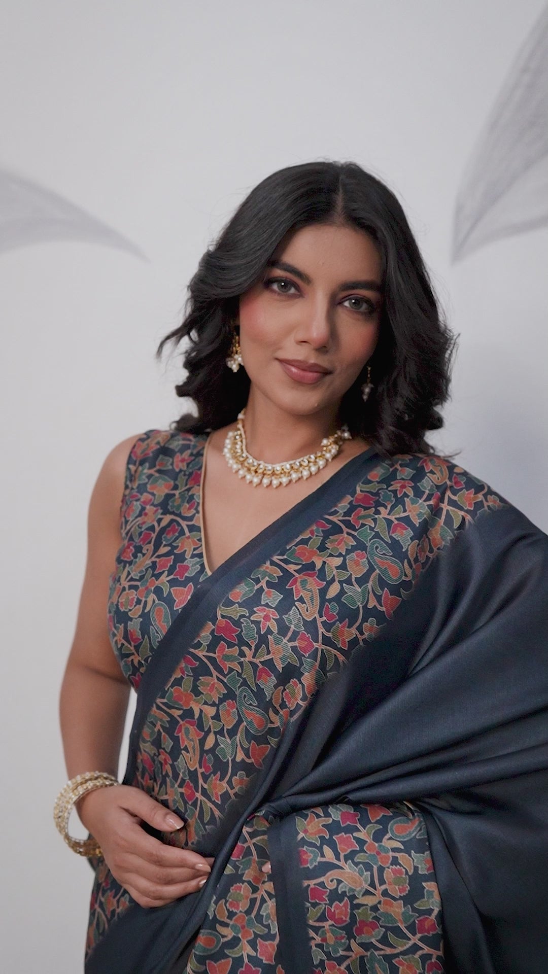 Satin Tussar Digital Printed Saree