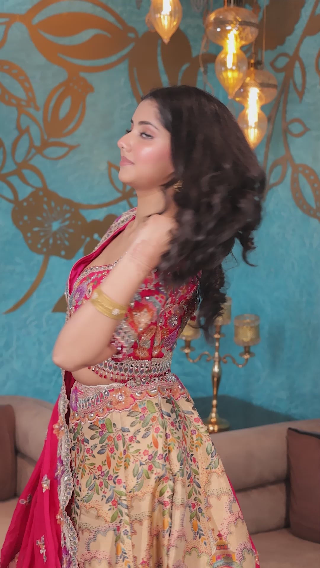 Majestic Tropics Lehenga