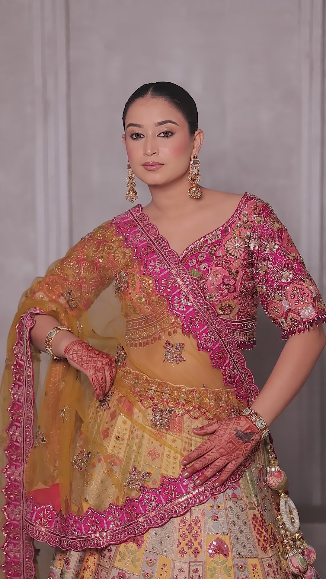 Indian heritage Multicolor lehenga