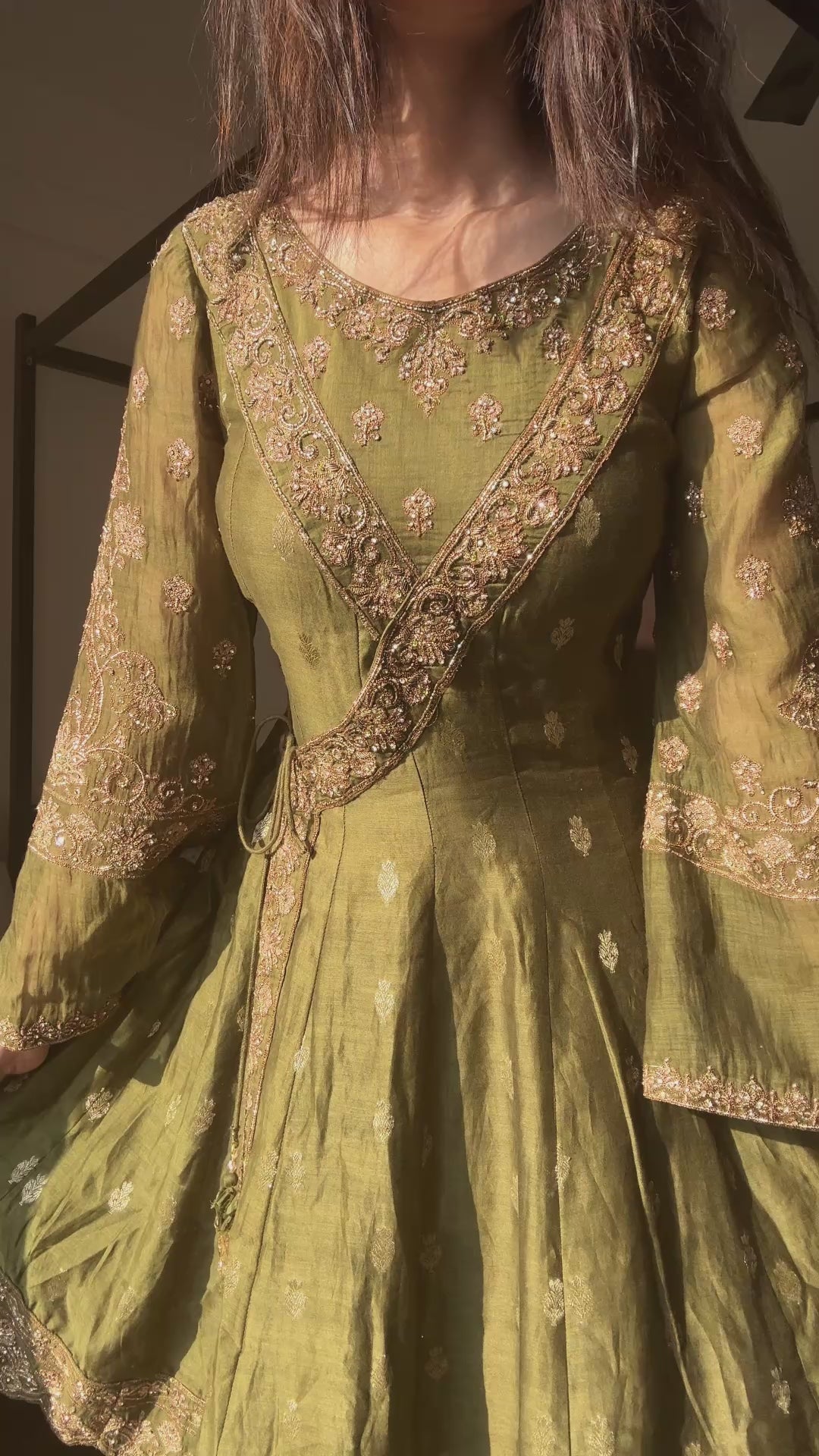 Anarkali-style Kurta with palazzo and Dupatta (RIYA M-91)