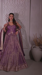 Amethyst Glow Lehenga