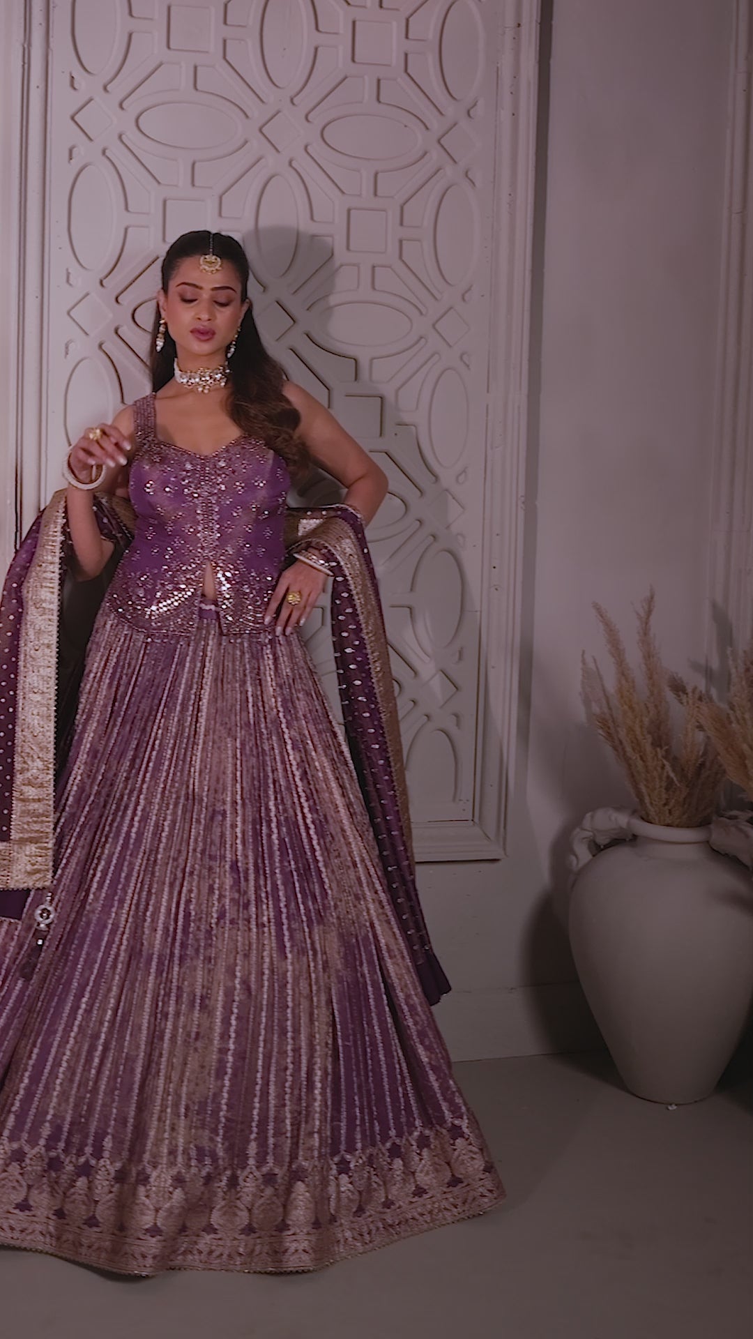 Amethyst Glow Lehenga
