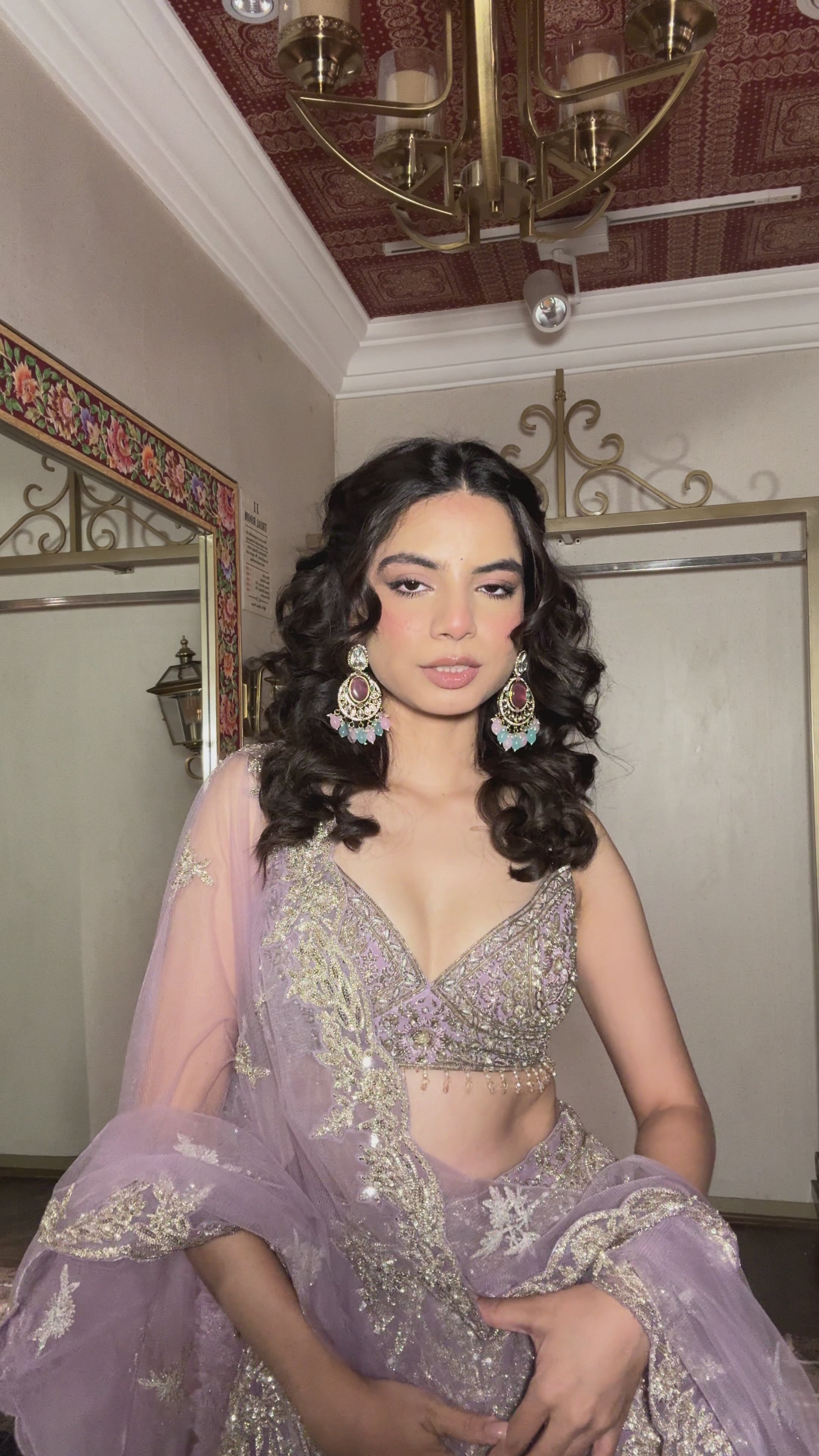 Lavender Frost Embroidered Lehenga (2192 D-83)