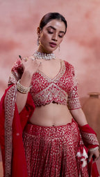 Royal Lattice Lehenga (7030 GA-39)