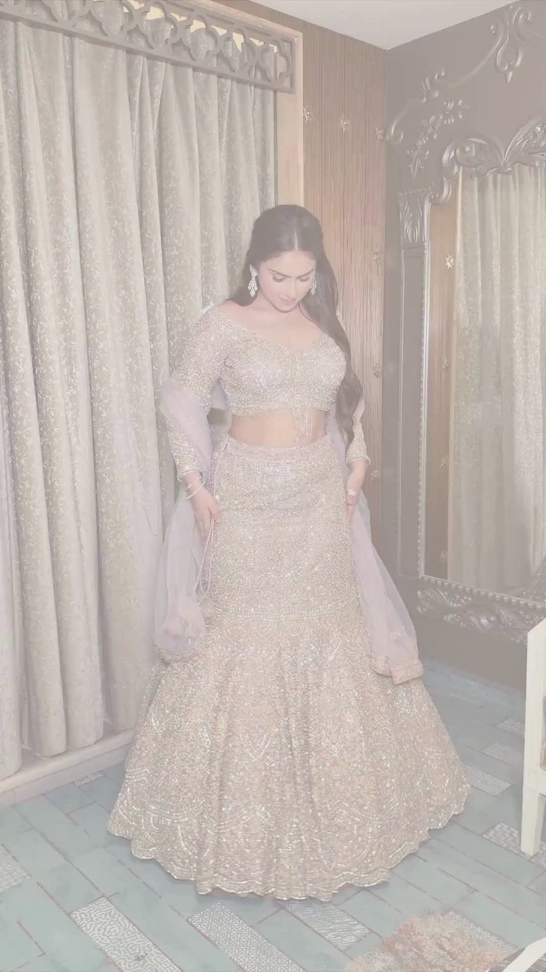 Imperial Gold Lehenga set (1067 D-14)