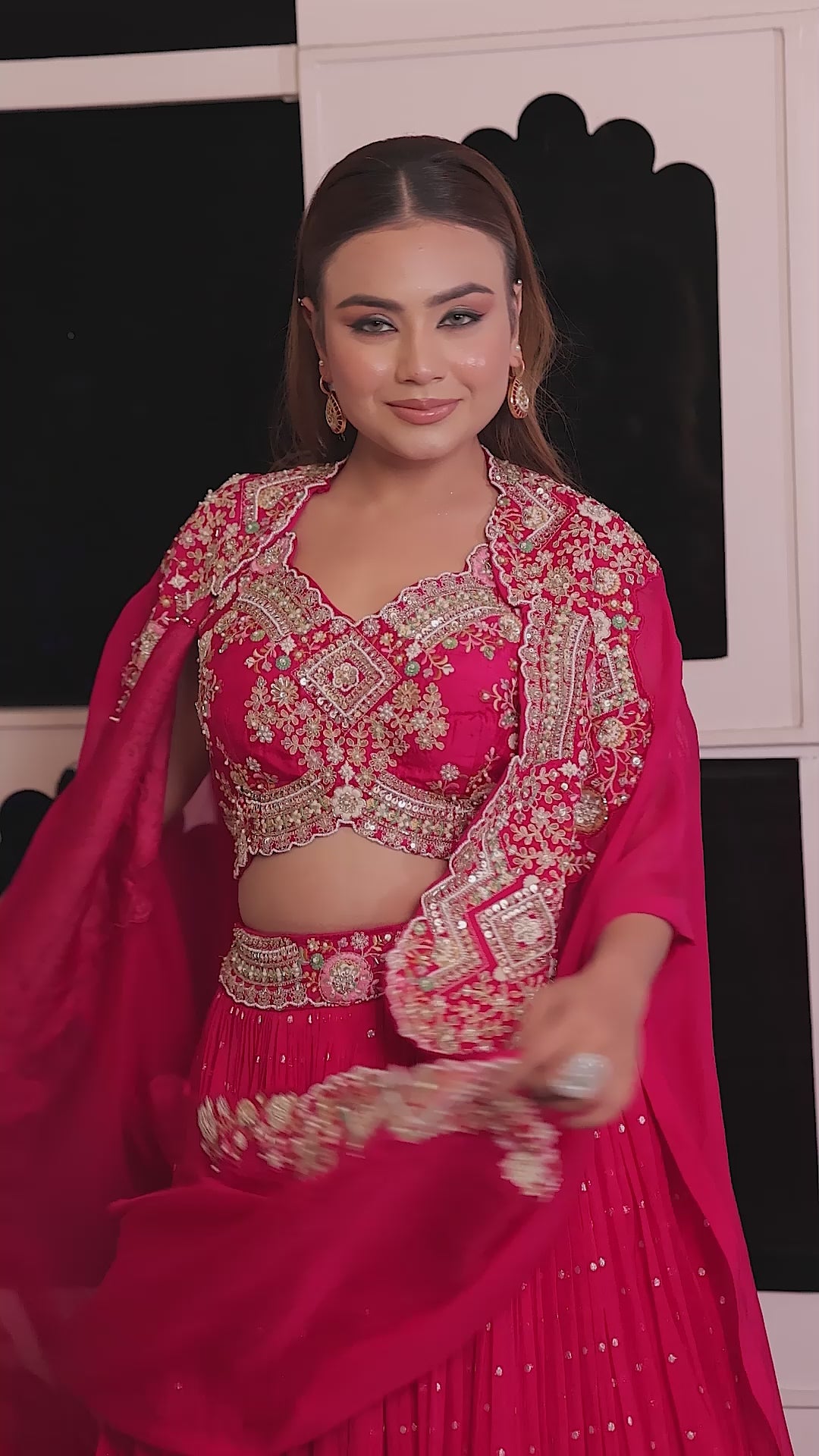 Royal Pink Indo-Western Set