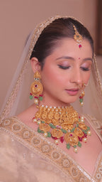 Regal Ivory & Gold Bridal Lehenga (S1S25 B-55)