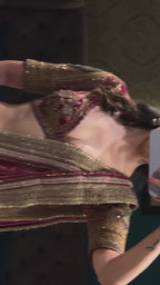 Designer Olive Green Silk Saree