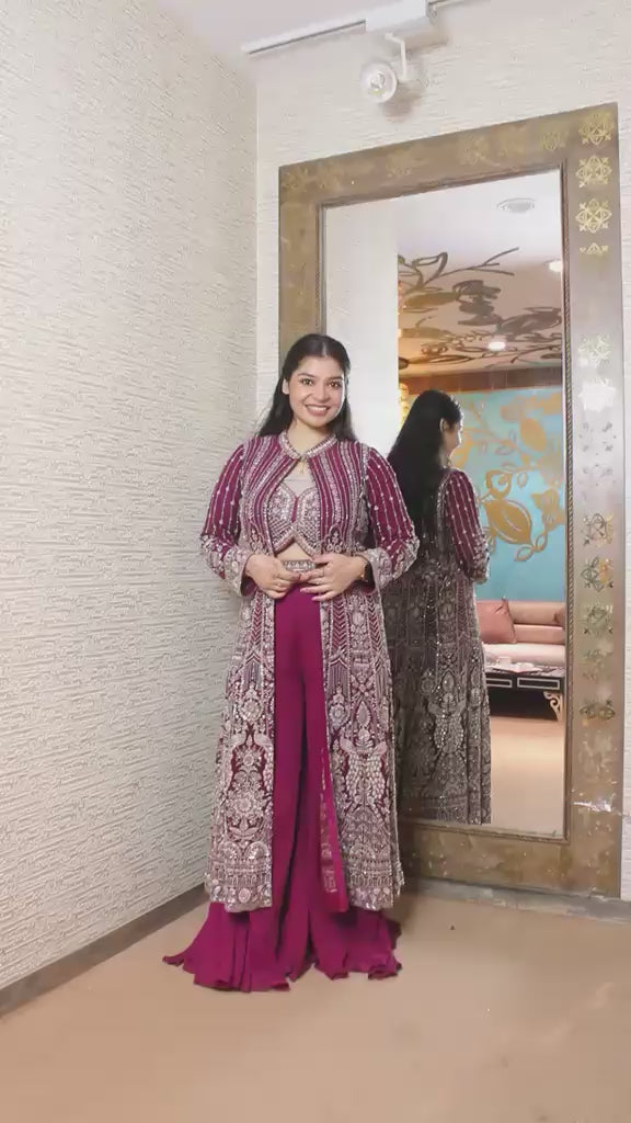 Heavily Embellished Three-Piece Set