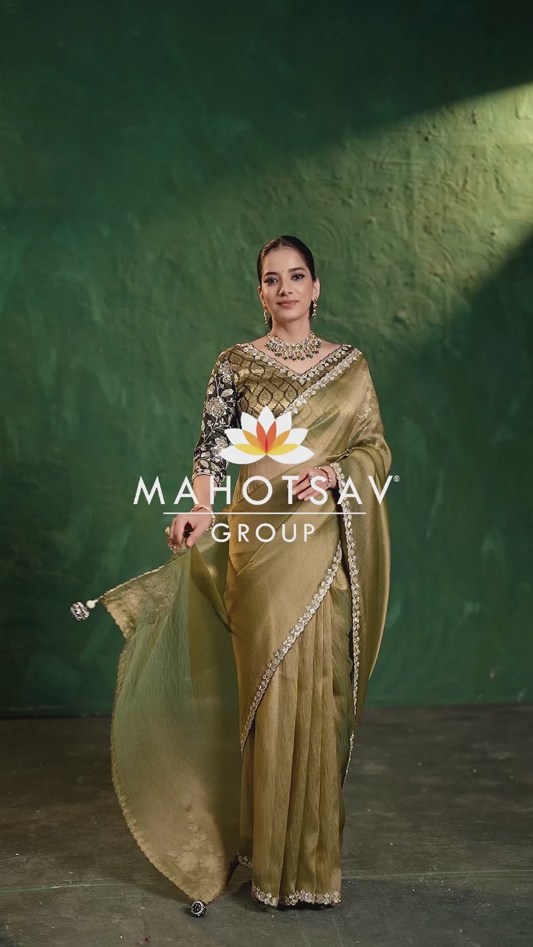 Verdant Zari Handwork Grace (26209RB GS-140)