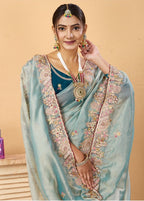 Moonlight Azure Saree