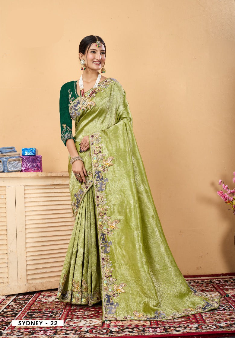 Sun-Kissed Gilded Silk Drape