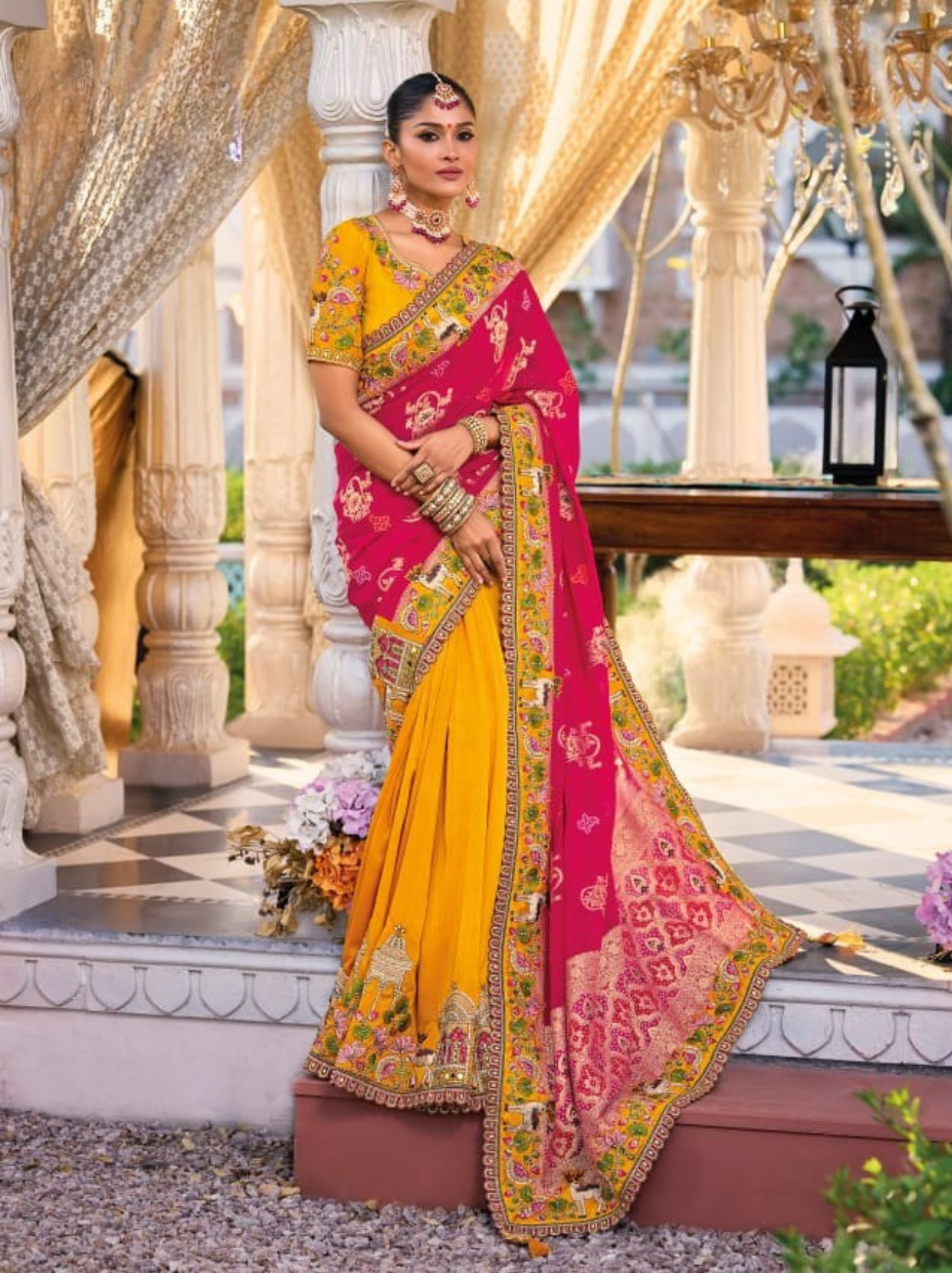 Radiant Fusion Art Silk Saree ( 14158 GS-33)