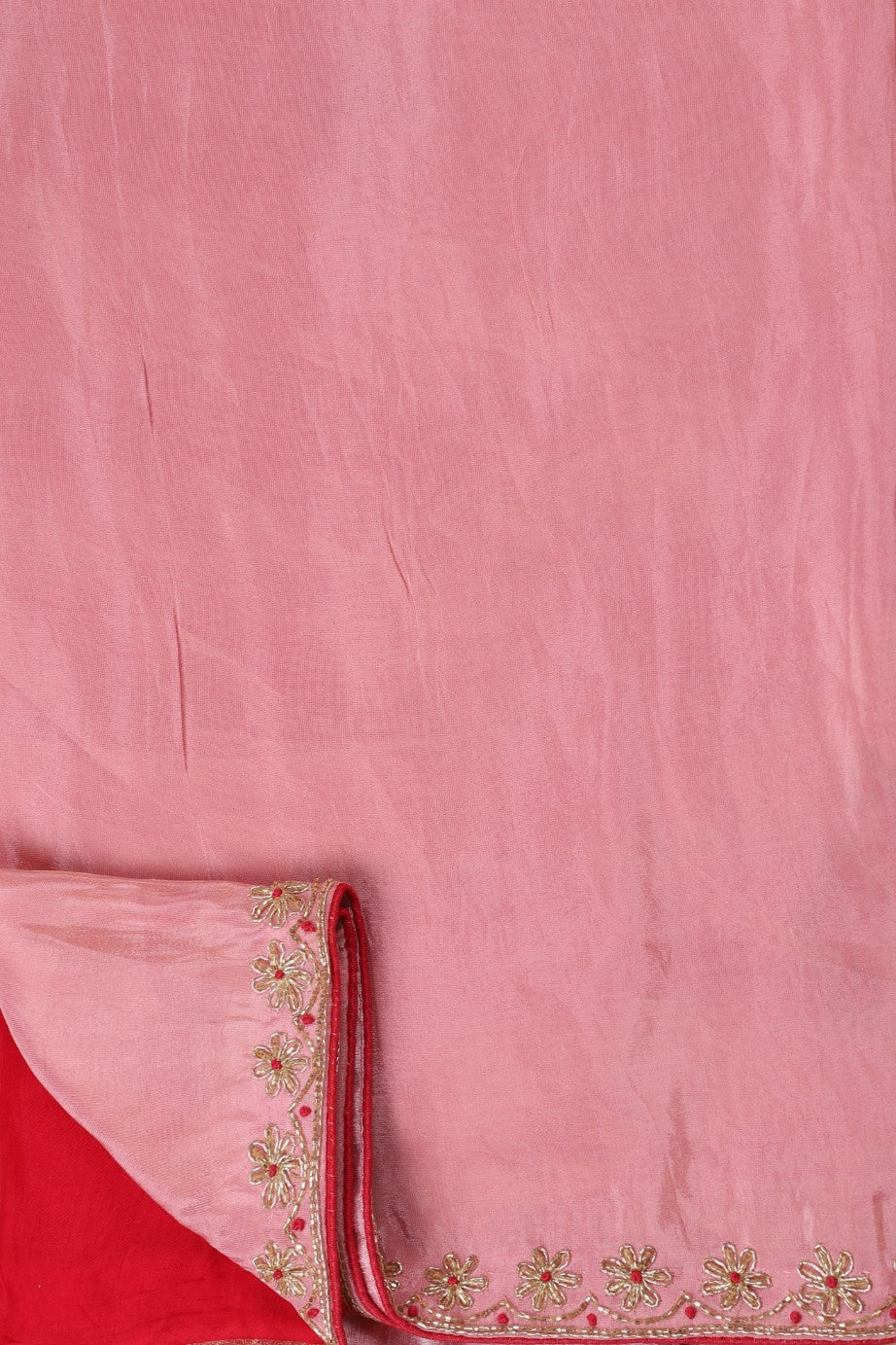 embroidery work on pink embroidered saree