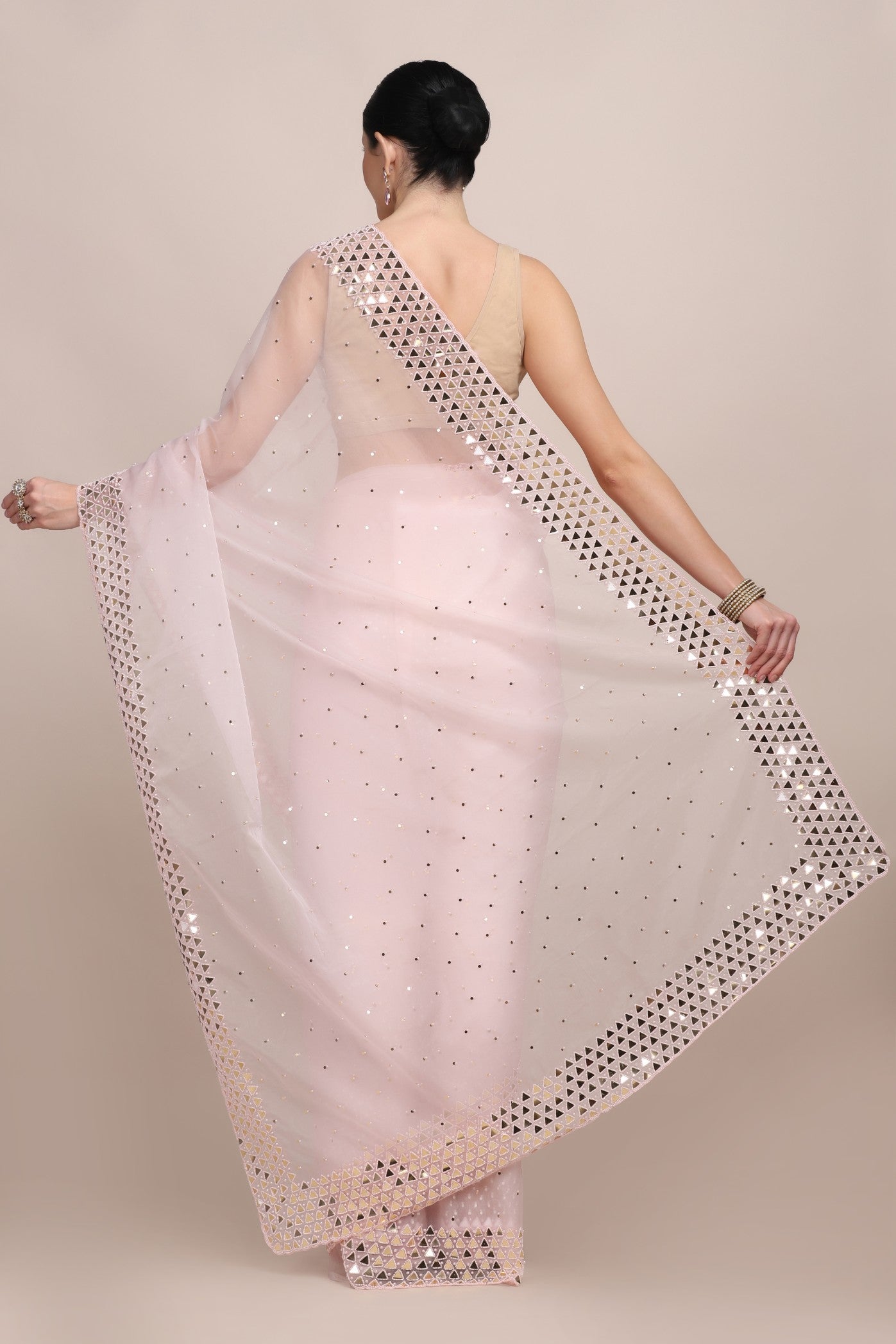 New Super Trending Foil Mirror work Designer Saree Collection – Joshindia